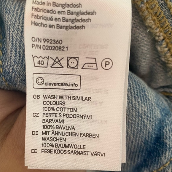 NWOT &Denim Light Wash Denim Jean Vest - Picture 3 of 5